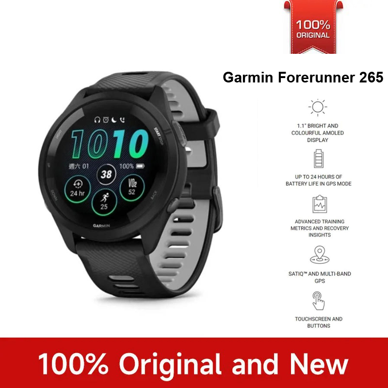 Gps Running Watch - Garmin Forerunner 265 Zegarek Sportowy GPS