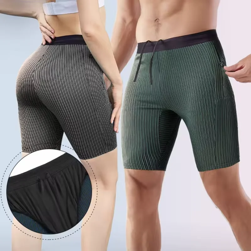 Running Zwift - 2 w 1 Letnie spodenki kompresyjne