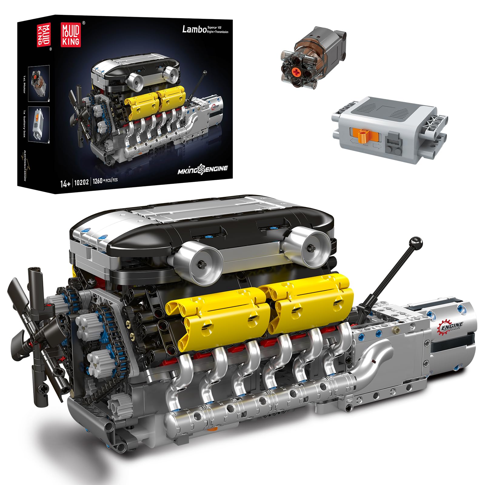 Running Gear Engine - Zestaw modelu silnika V12, który działa