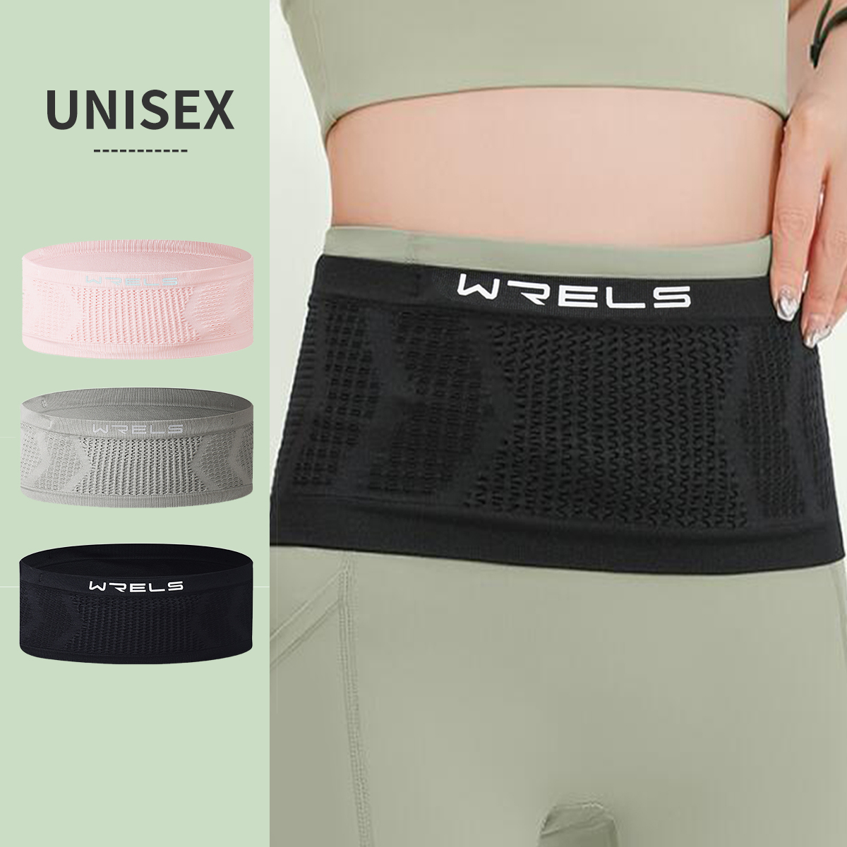 Running Gear Belt - WRELS Niewidoczna torba na talię Lekka,