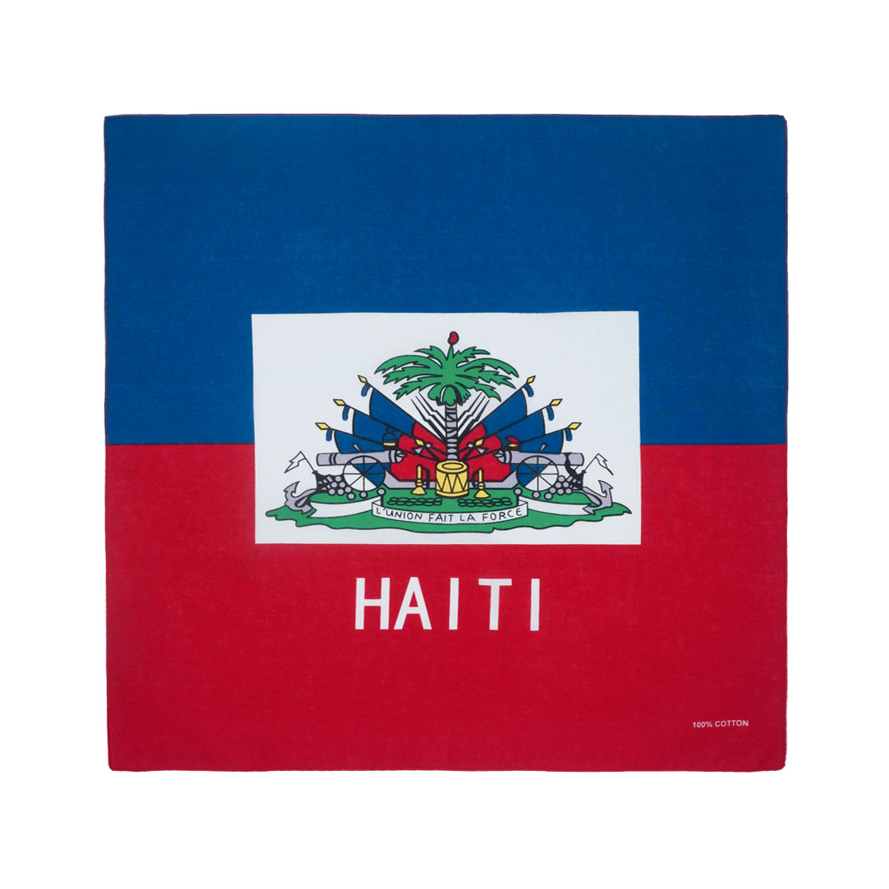 Running Gear Gifts For Women - Haiti Flaga Bandana 100% Bawełna Kobiety