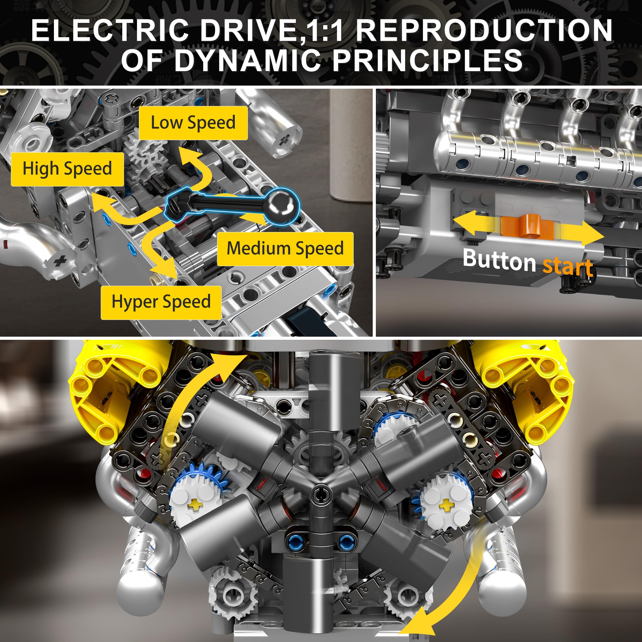 Zestaw modelu silnika V12, któ – Running Gear Engine recenzja i cena