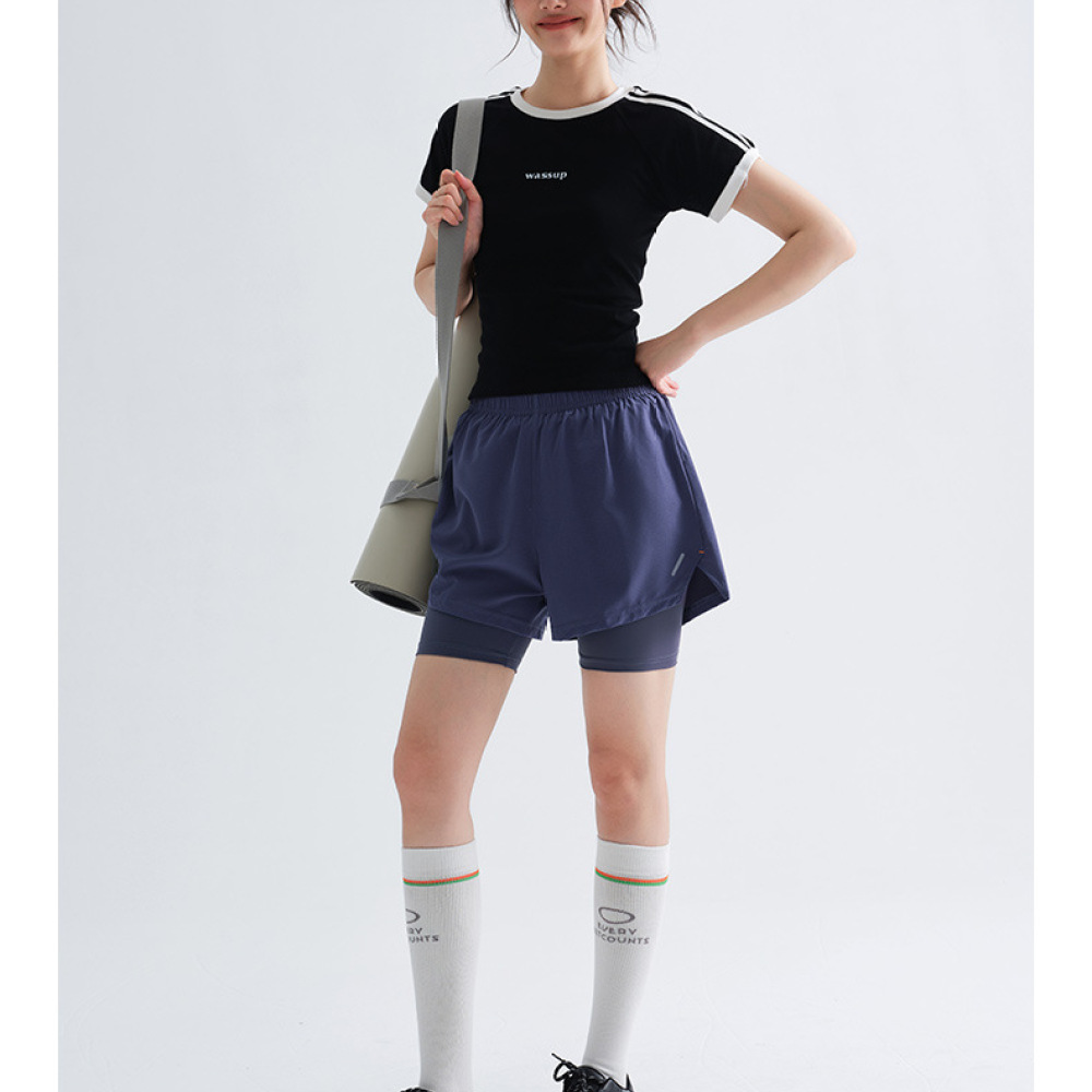 Damskie spodenki sportowe dwuw – Running Gear Junior recenzja i cena